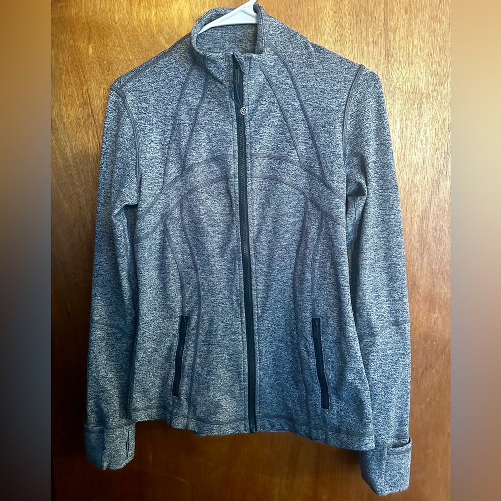 Lululemon Athletica Charcoal Zip-Up Jacket, Size 6